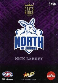 2024 Select AFL Footy Stars - Stats Kings #SK58 Nick Larkey Back